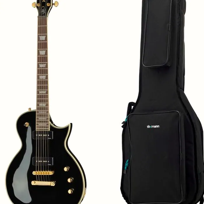 Harley Benton SC-Custom III P90 Black w/Bag – photo 2