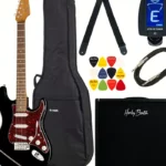Avis guitare électrique Harley Benton ST-62BK Hot DNAFX AmP20 Set