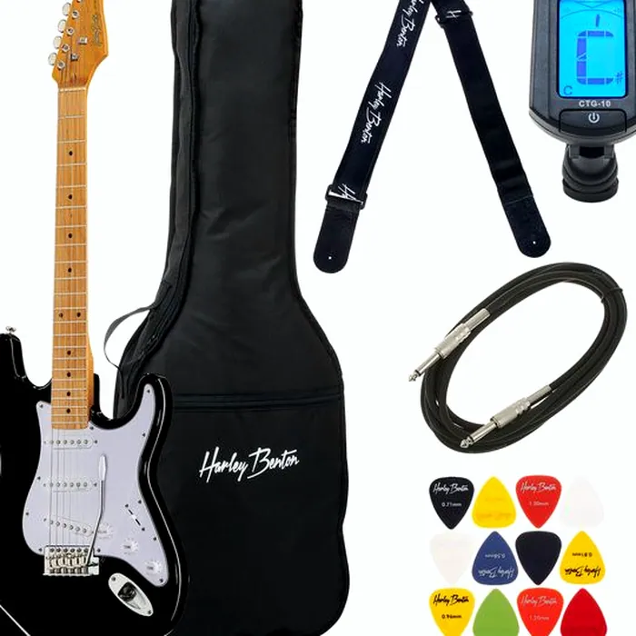 Harley Benton ST-62MN BK Vintage Seri Bundle – photo 2