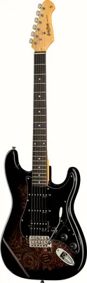 Harley Benton ST-70 Black Paisley B-Stock