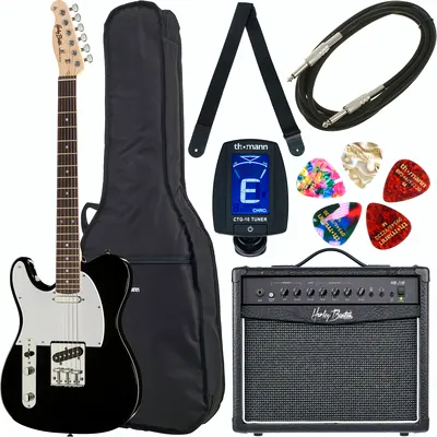Harley Benton TE-20 BK LH Standard Set 2