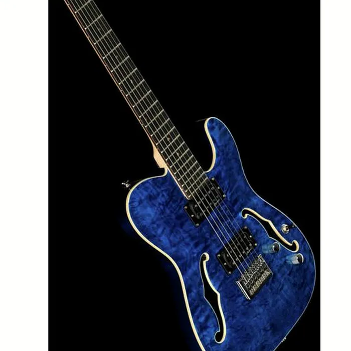 Harley Benton TE-90QM HH Trans Blue – photo 12