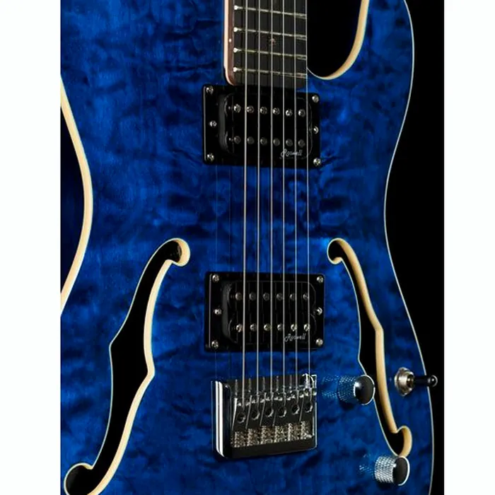 Harley Benton TE-90QM HH Trans Blue w/Bag – photo 10