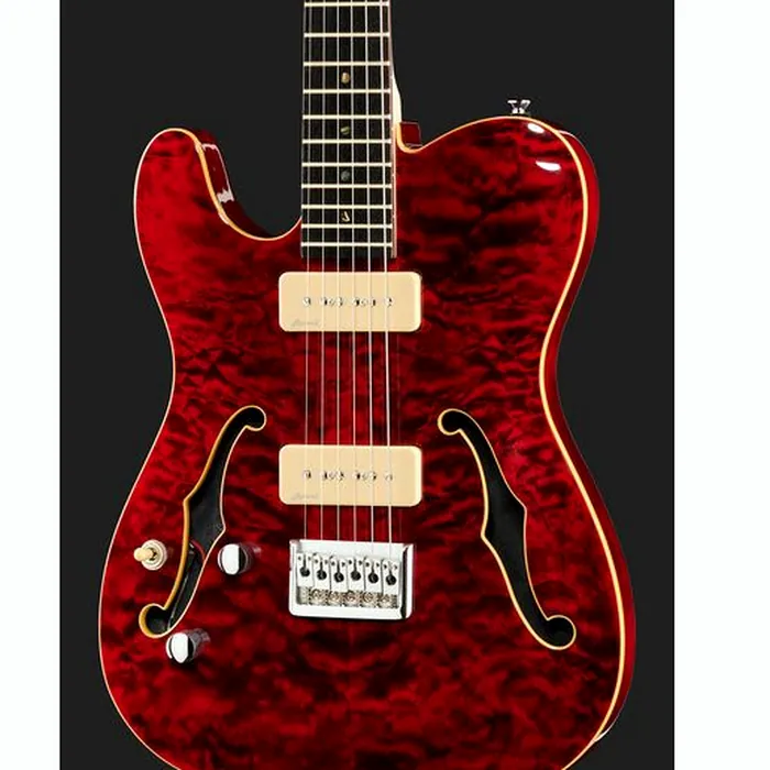 Harley Benton TE-90QM LH Trans Red w/Bag – photo 6