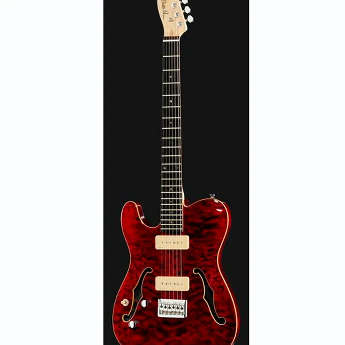 Harley Benton TE-90QM LH Trans Red w/Bag – photo 4