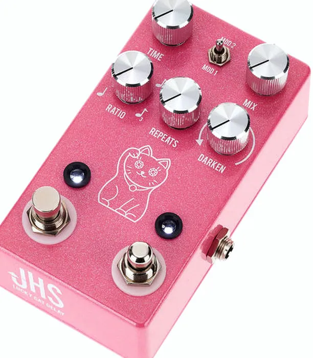 JHS Pedals Lucky Cat Delay Pink