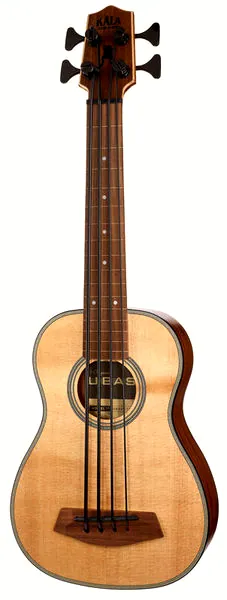Kala U-Bass Spruce Top 4 FL F