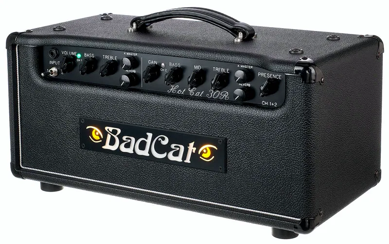 La tête d'ampli pour guitare électrique Bad Cat Hot Cat 30R USA PS Head
