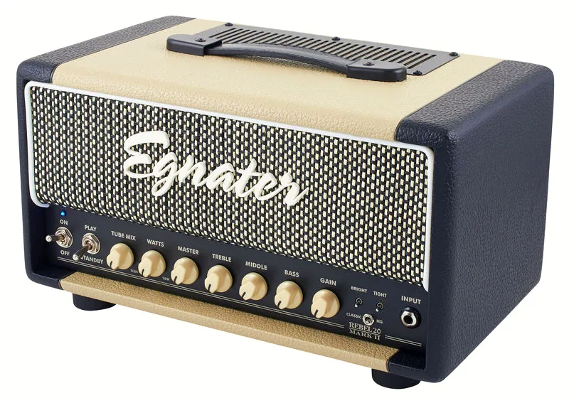 La tête d'ampli pour guitare électrique Egnater Rebel-20 Mark II
