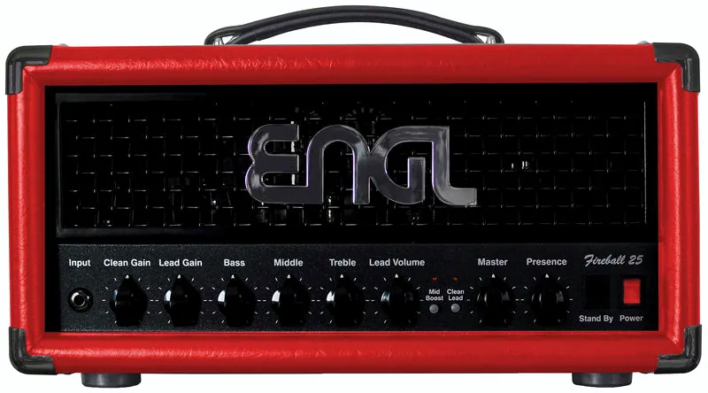 La tête d'ampli pour guitare électrique Engl E633SR Fireball 25 LTD Red