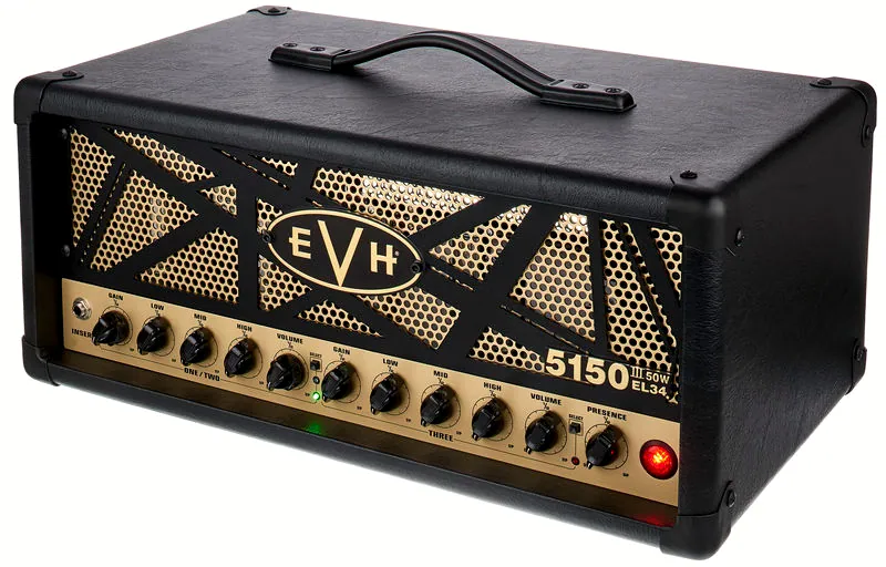 La tête d'ampli pour guitare électrique Evh 5150 III 50 W EL34 Head BK