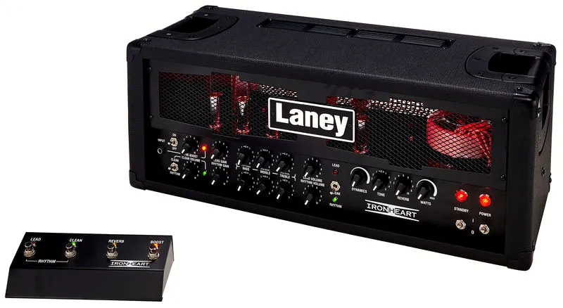 La tête d'ampli pour guitare électrique Laney IRT60H Ironheart