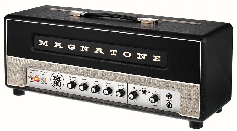 La tête d'ampli pour guitare électrique Magnatone Super Fifty-Nine M-80 Head