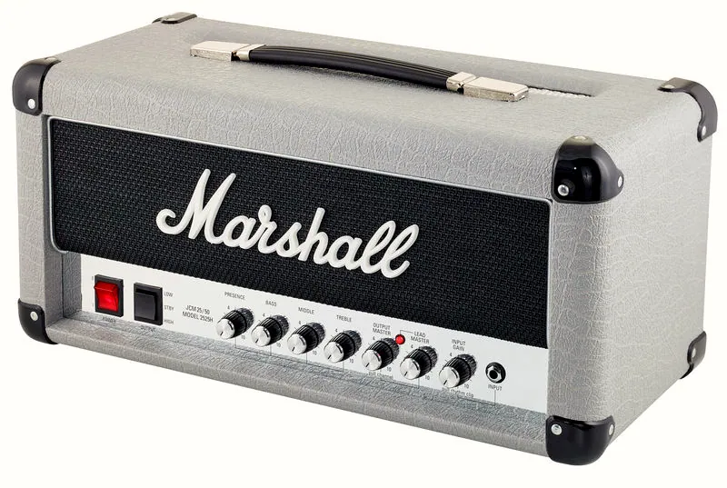 La tête d'ampli pour guitare électrique Marshall 2525H Mini Silver Jubilee