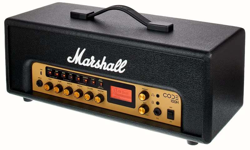 La tête d'ampli pour guitare électrique Marshall Code 100 Head