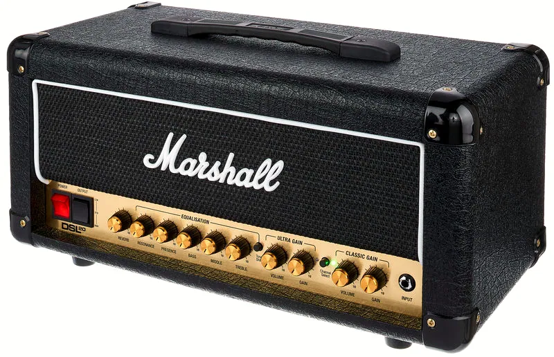 La tête d'ampli pour guitare électrique Marshall DSL20HR
