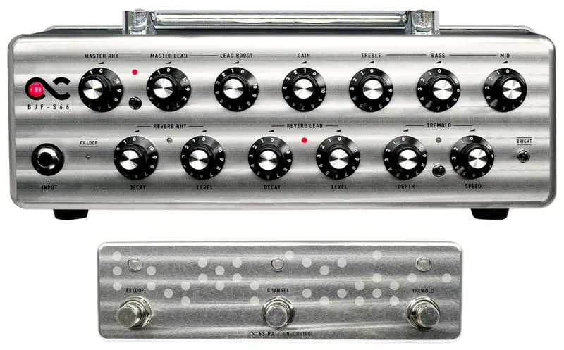 La tête d'ampli pour guitare électrique One Control BJF-S66 Amp Head/Footswitch