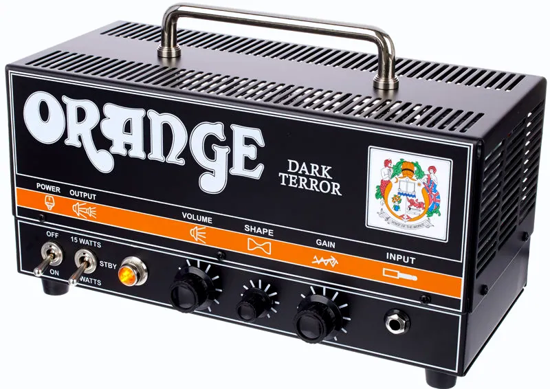 La tête d'ampli pour guitare électrique Orange Dark Terror Head