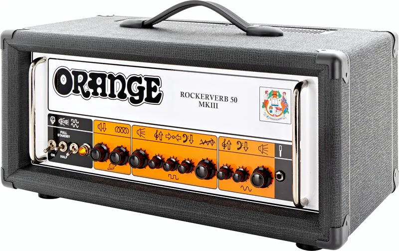 La tête d'ampli pour guitare électrique Orange Rockerverb 50H MKIII BK