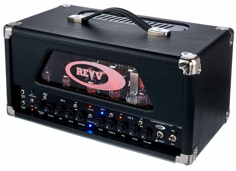 La tête d'ampli pour guitare électrique Revv Generator 7-40 MKII BK
