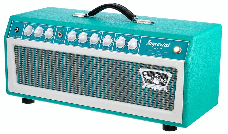 La tête d'ampli pour guitare électrique Tone King Imperial MK II Head TRQ