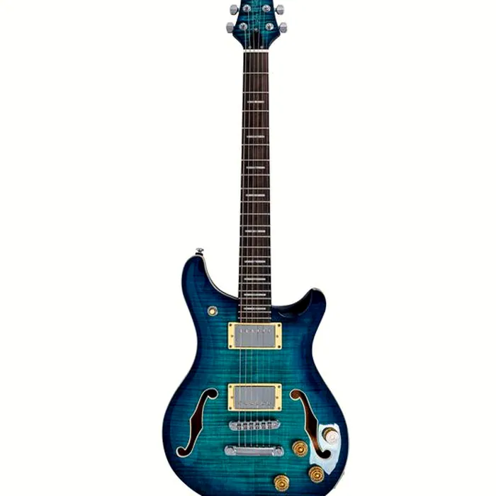 Larry Carlton Q7 Hollow Transparent Blue – photo 2
