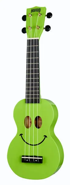 Mahalo Smiley Ukulele Green