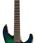 La guitare électrique Schecter C-6 Pro FR Aqua Burst | Test, Avis & Comparatif