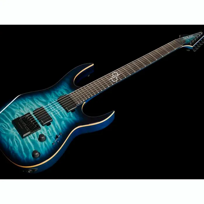 Solar Guitars S1.6AQOB Quilted Ocean Blue Br – photo 11