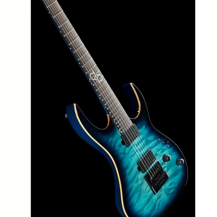Solar Guitars S1.6AQOB Quilted Ocean Blue Br – photo 12