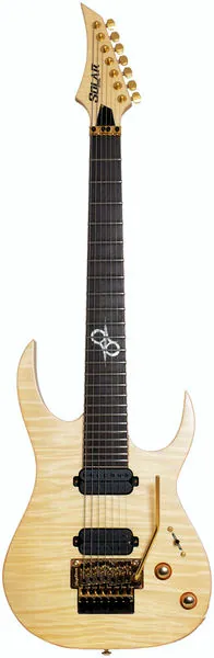 Solar Guitars SB1.7FRFM Flame Natural