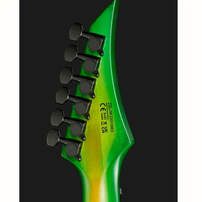 Solar Guitars V2.6LB Flame Lime Burst Matte – photo 9
