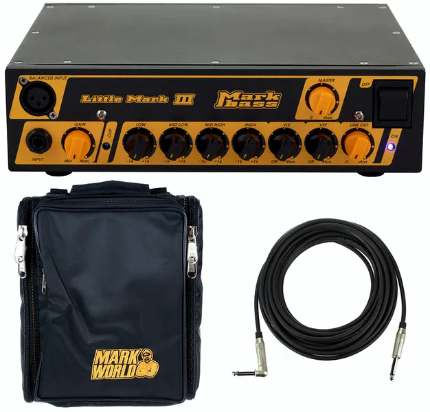 Tête d'ampli basse Markbass Little Mark III Bundle
