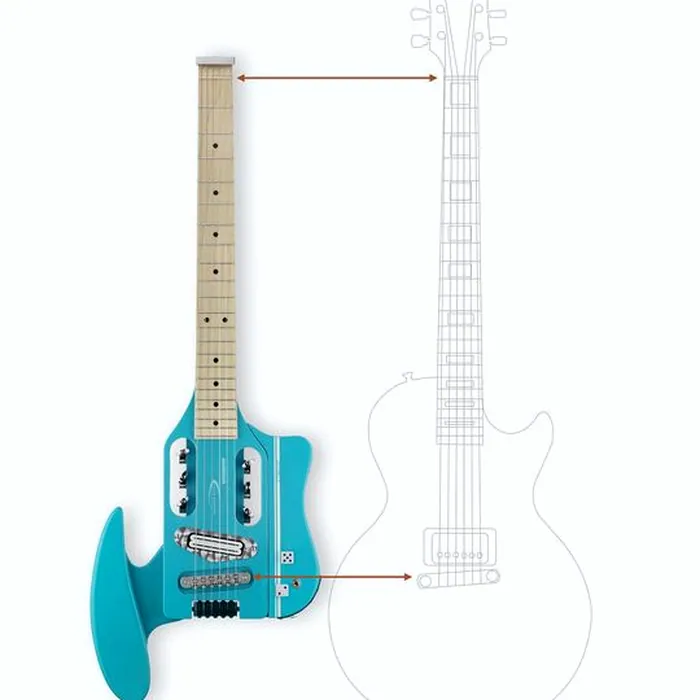 Traveler Guitar Speedster Deluxe Hot Rod Blue – photo 9